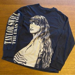 Taylor Swift Eras Tour Navy Blue Long Sleeve Youth Medium